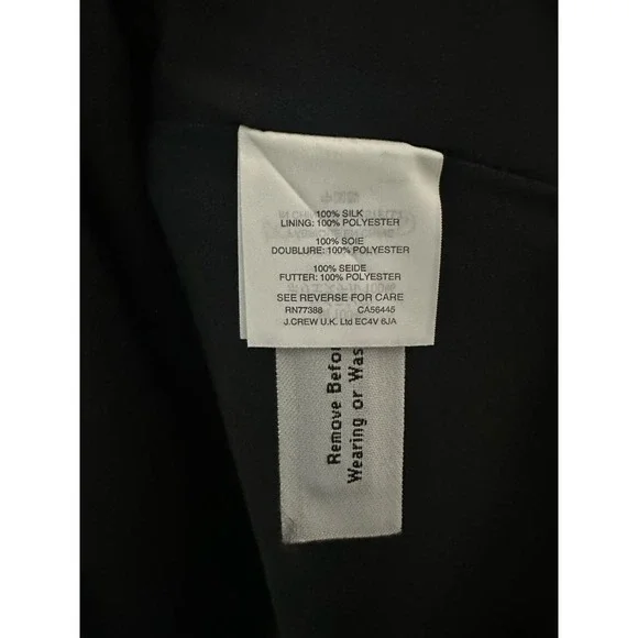 NWT J. Crew Black Label Silk Houndstooth Sleeveless Mini Dress Sz 2 - Picture 5 of 8